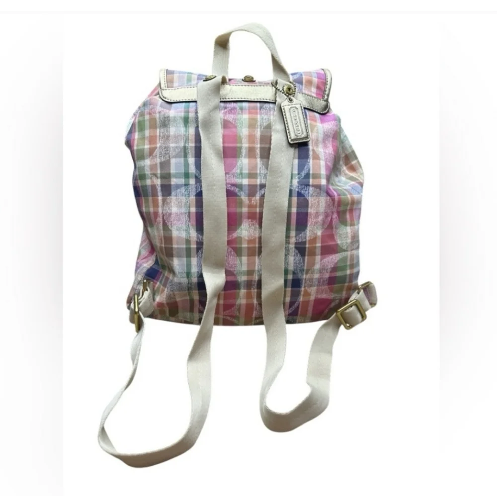 COACH - Like New Daisy Madras Packable Backpack - Picture 2 of 8